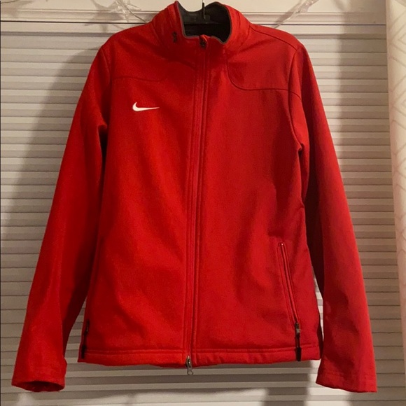 Nike Jackets & Blazers - Nike jacket fleece lined hidden hood zip collar